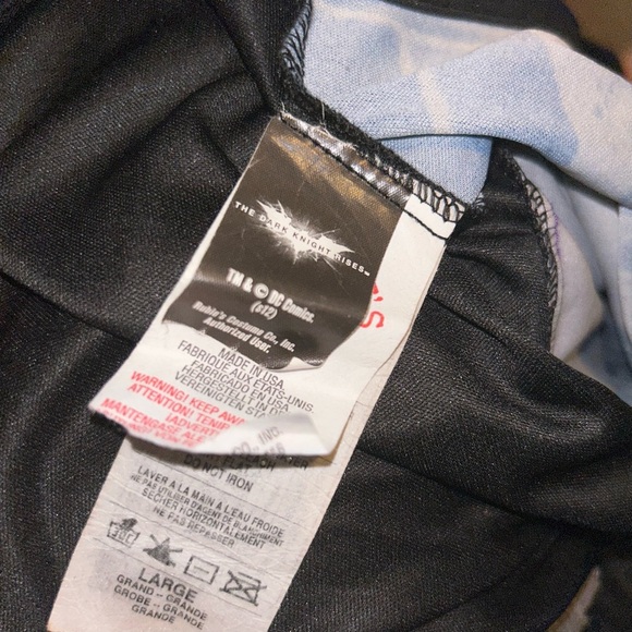 Youth Boys dark knight batman black Halloween costume large 12/14 superhero - Picture 3 of 5